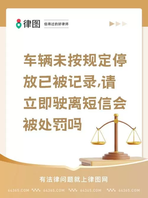 车辆被记录请立即驶离怎么处理