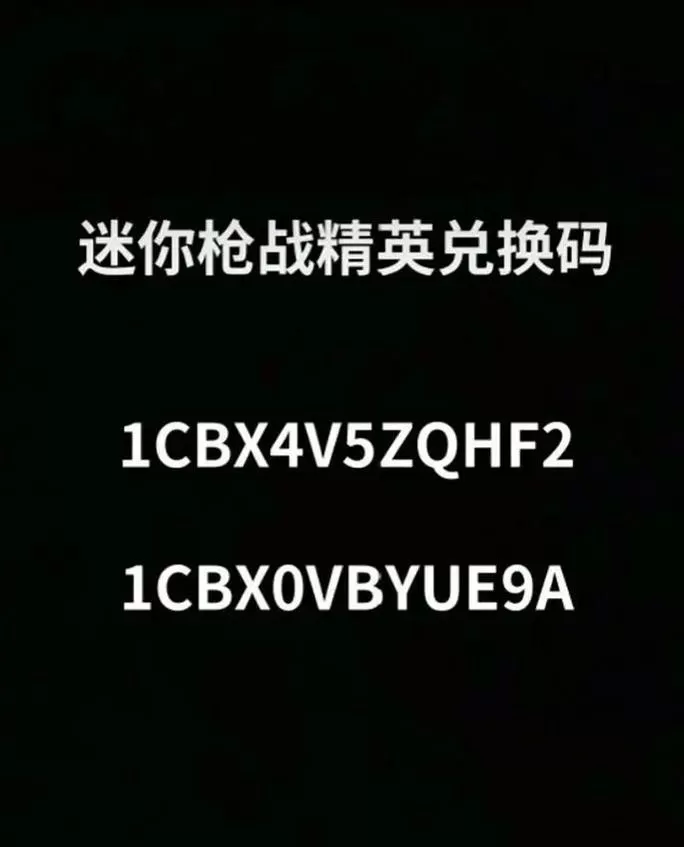 迷你枪战精英永久兑换码