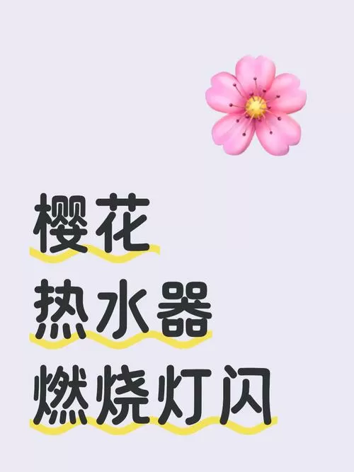 樱花燃气热水器燃烧灯闪烁截图