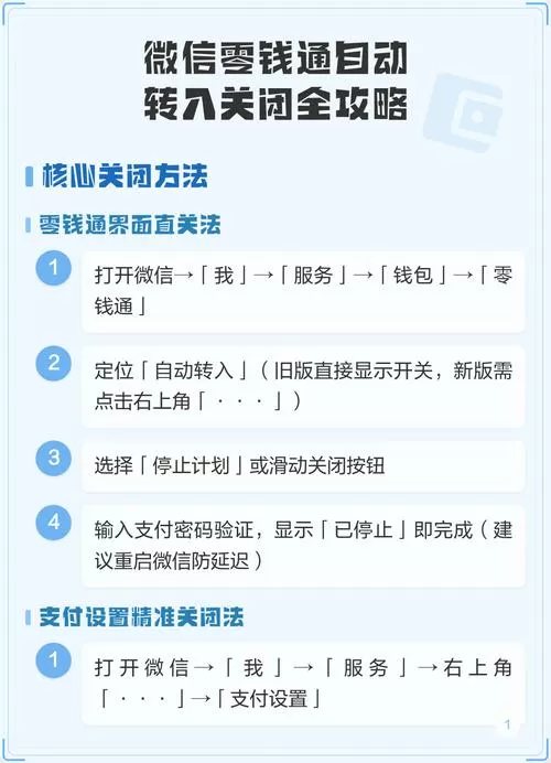 怎么关闭零钱自动转入零钱通功能