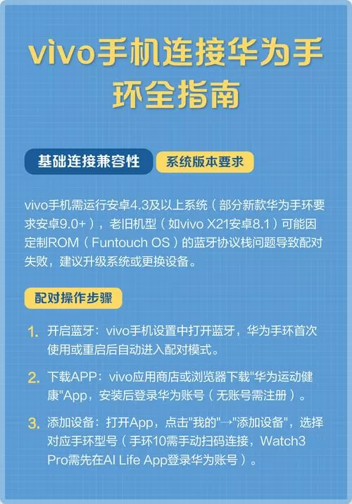 vivo怎么连接华为手环