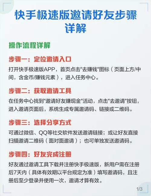快手极速版怎么邀请好友