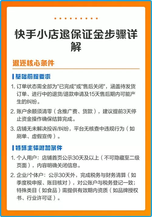 快手保证金如何退回