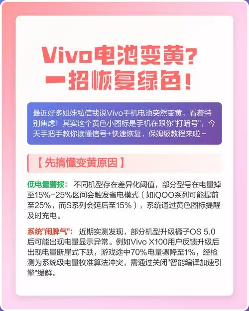 vivo电池颜色变黄了怎么办