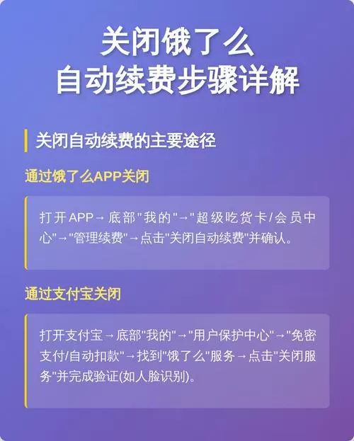 饿了么如何关掉自动续费