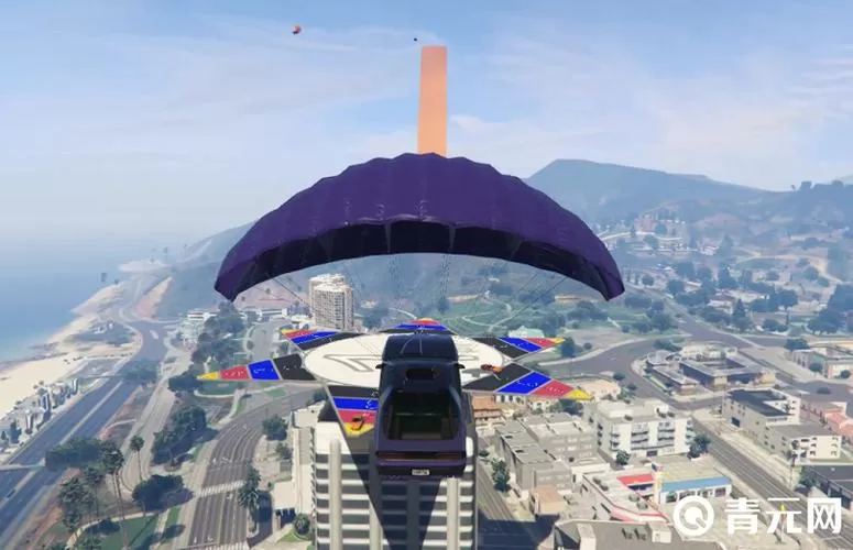 gta5缆车顶部的降落伞怎么捡