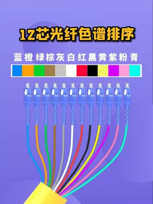 十二芯光纤颜色顺序图