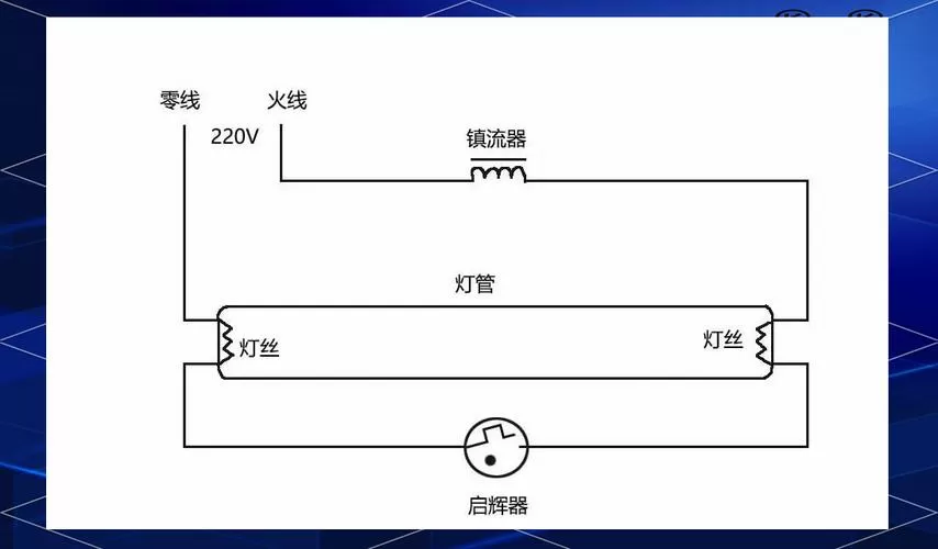 led日光灯接线图