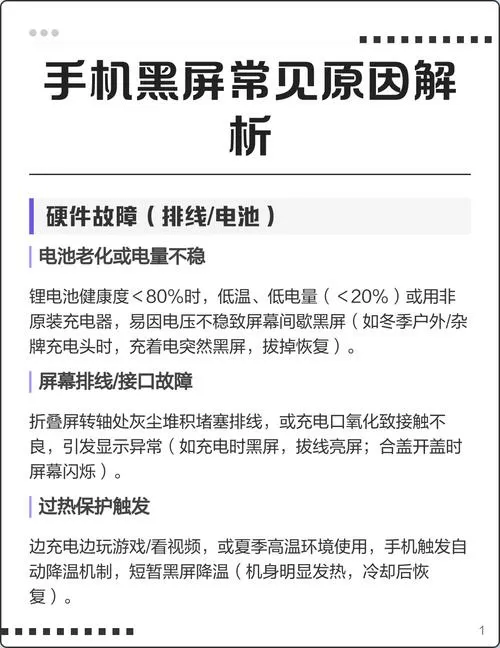 手机应用变黑屏的原因