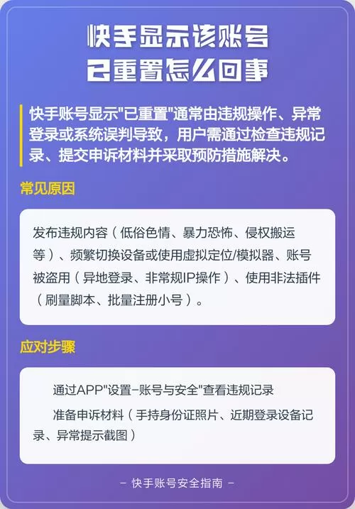 快手重置账号是什么情况图标