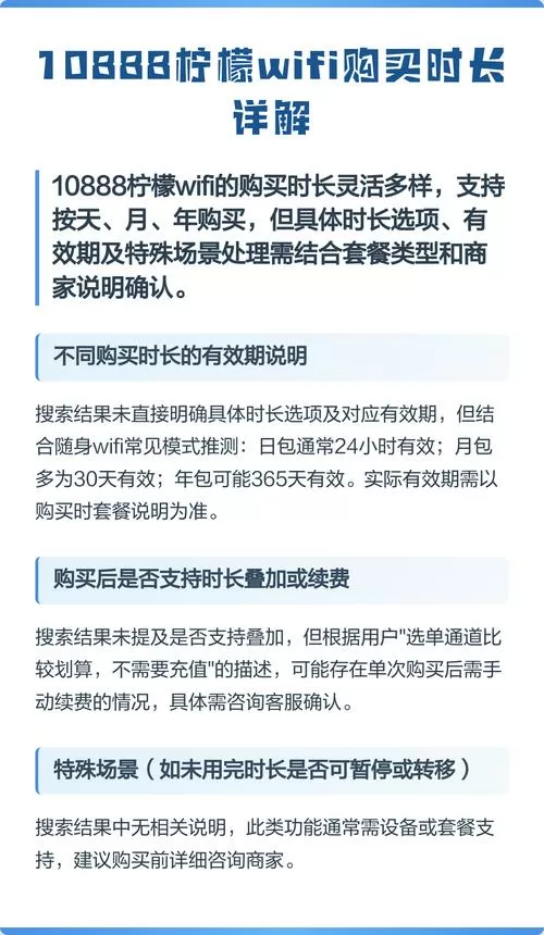 10888柠檬wifi购买时长