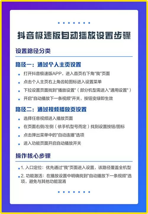 抖音极速版能自动播放吗怎么设置