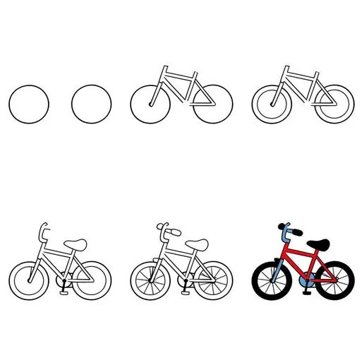 自行车简笔画