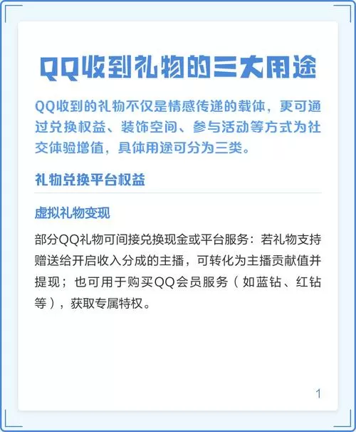 qq礼物有什么用