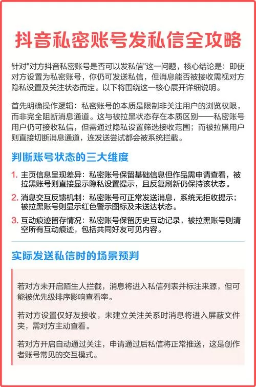 私密账号能收到私信吗
