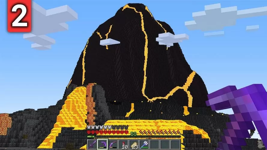我的世界里的火山