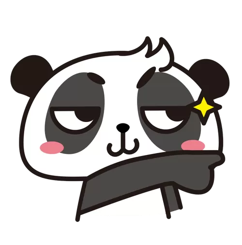 熊猫捂脸图片