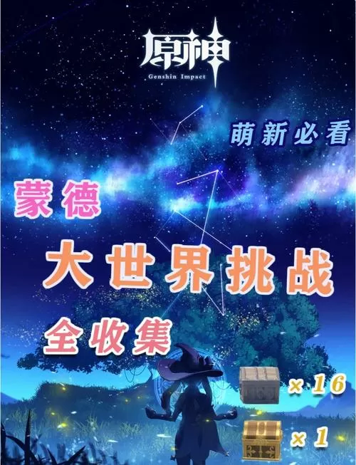 蒙德大世界挑战15个地点在哪