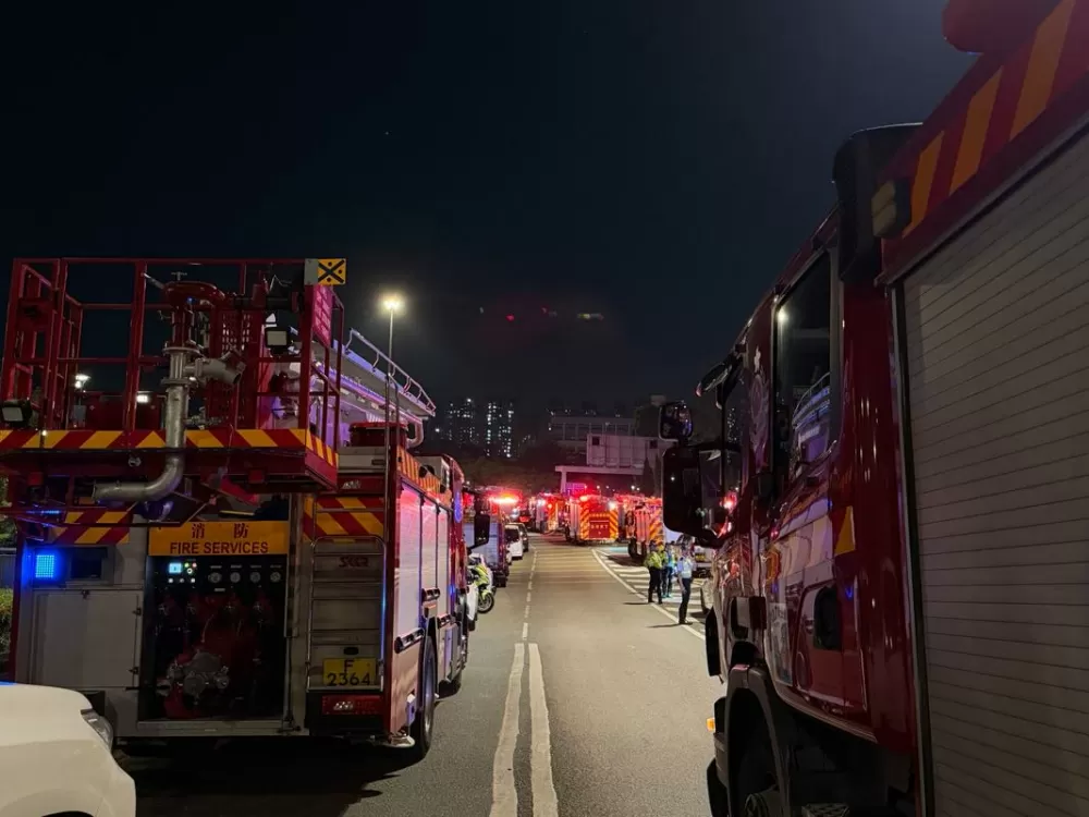 第一视角下的香港火灾现场