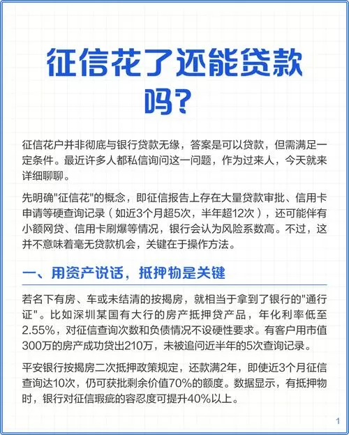 征信花了被风控了哪里可以贷款