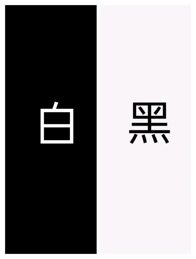 半黑半白竖屏壁纸图标