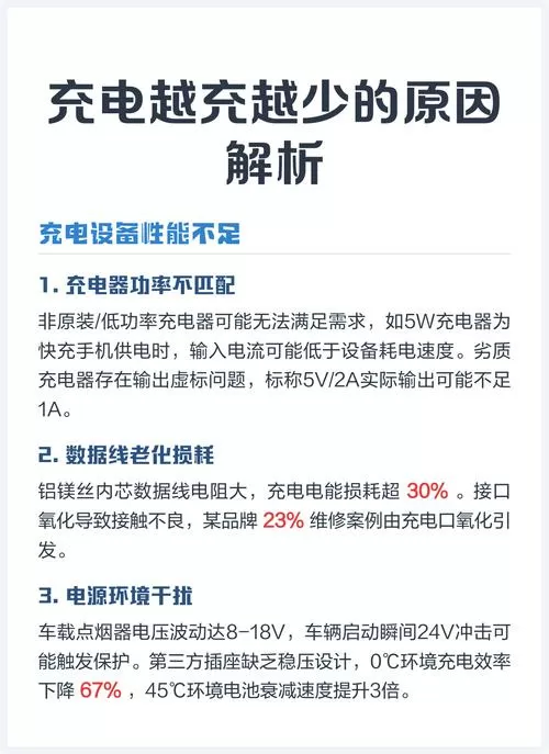 手机为什么充电越充越少