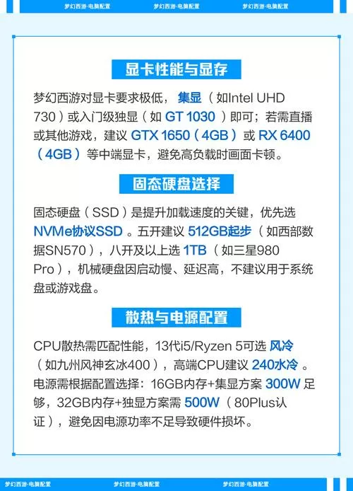 梦幻5开流畅电脑配置