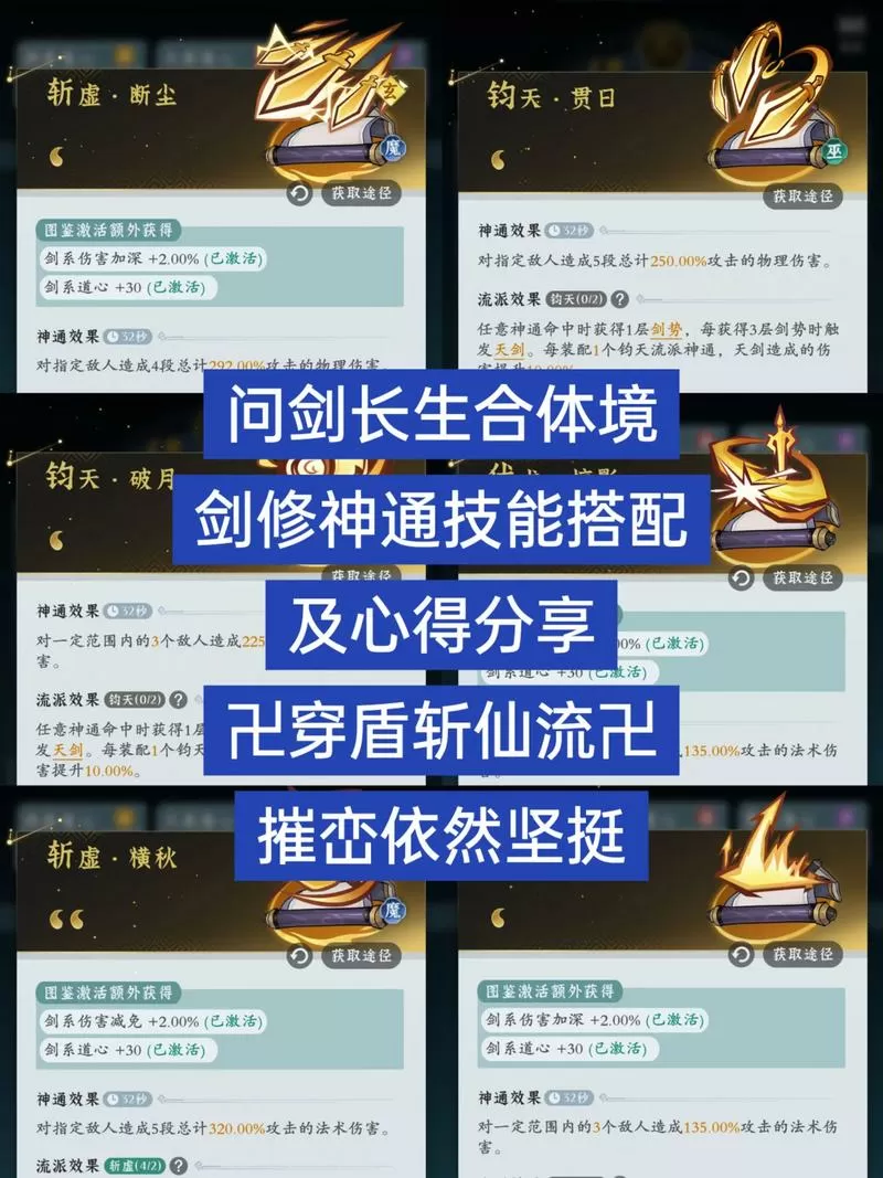 大武道剑修最强搭配