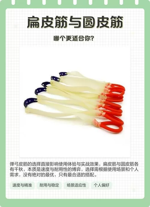 圆皮筋和扁皮筋哪个更准