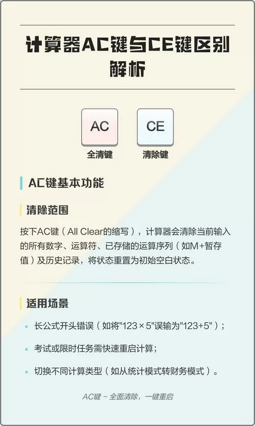 计算机清除键是AC还是CE