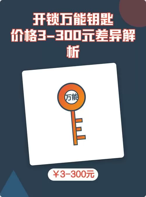 开锁的万能钥匙多少钱一套