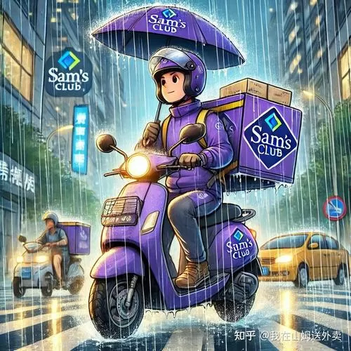 山姆配送员骑手累不累