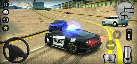 警察漂移汽车驾驶模拟器