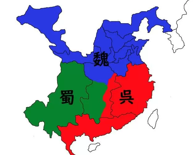 三国地图魏蜀吴分布