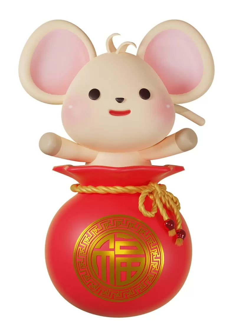 金鼠红包图片