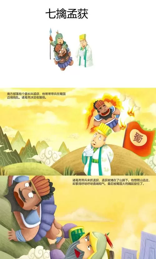 孟获七次被擒的顺序