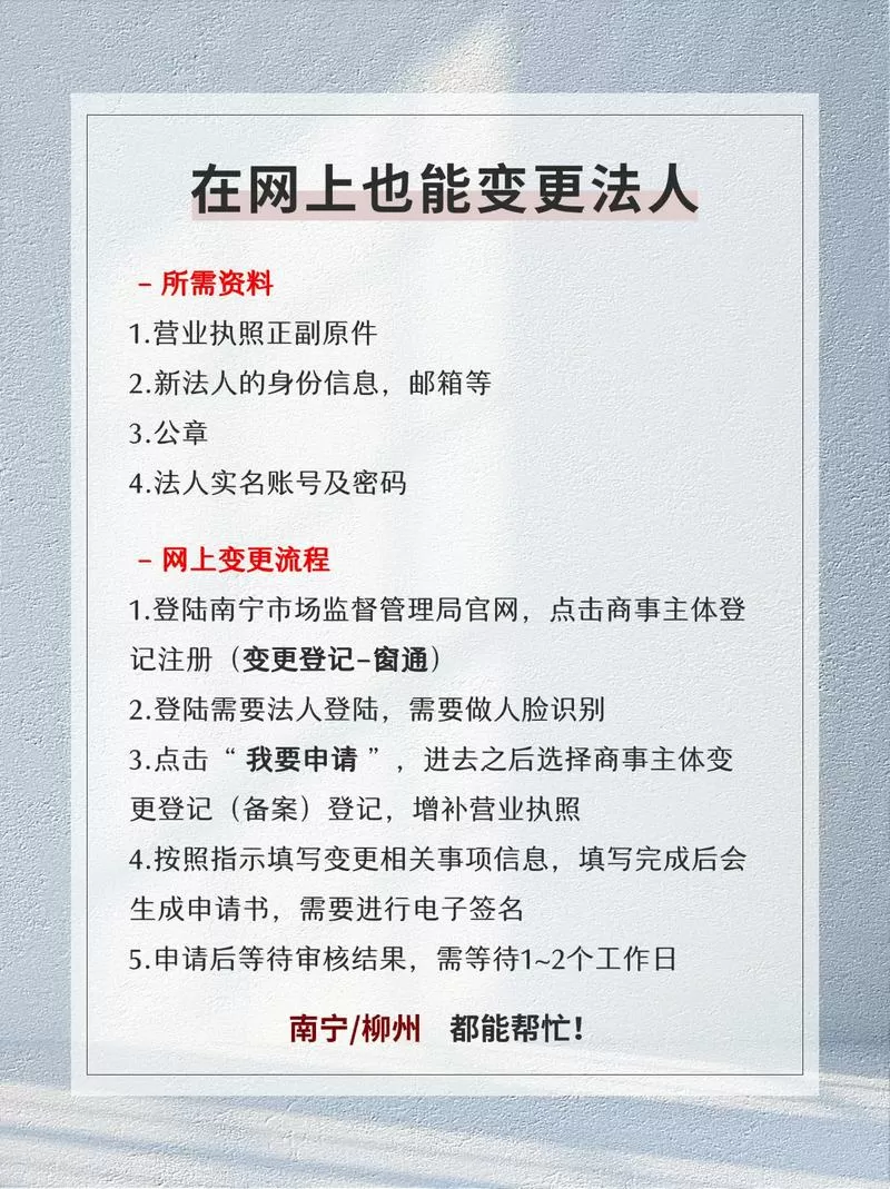法人可以更换吗