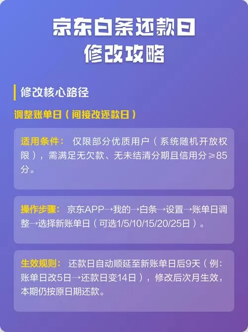 京东白条在哪里修改还款日期