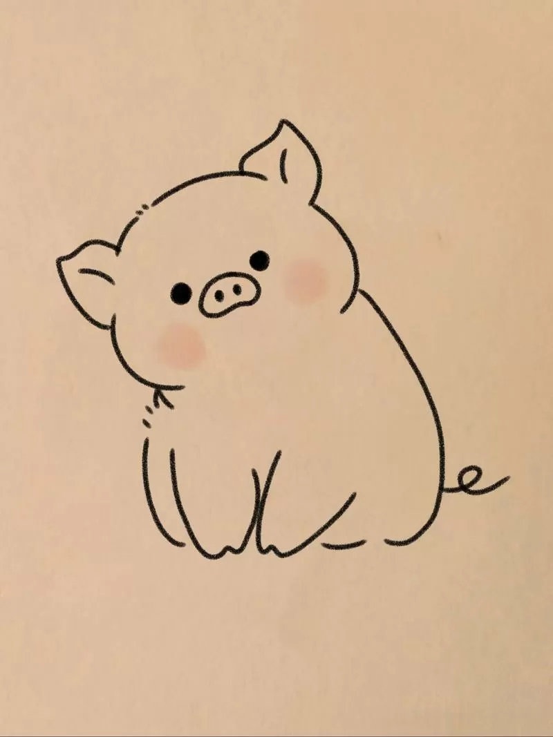 小猪怎么画