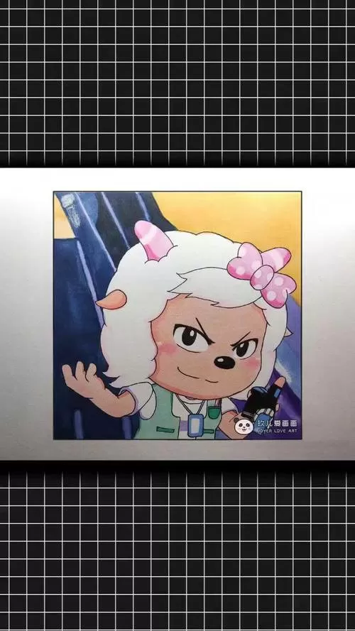决战次时代美羊羊绘画