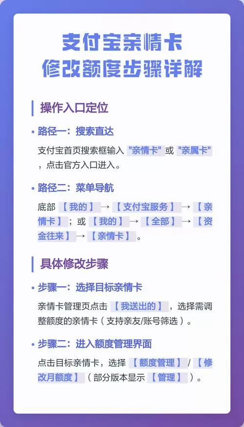 怎么设置亲情卡支付额度