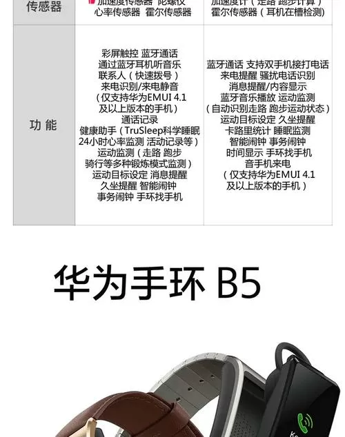 华为手环b5功能介绍