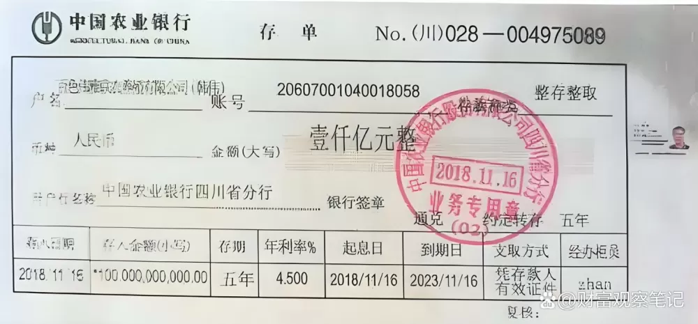 纸质存单有假的吗