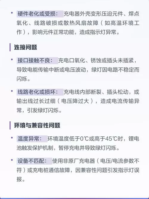 充电器充电绿灯一闪一闪的是咋回事