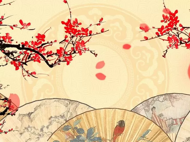 舞台梅花背景视频