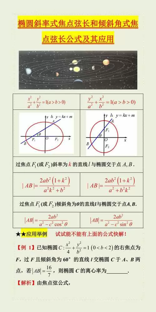 椭圆中弦中点与原点连线斜率公式