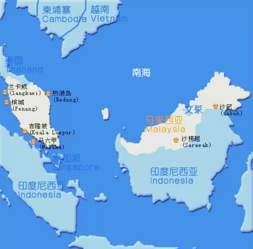 马来西亚在世界的位置