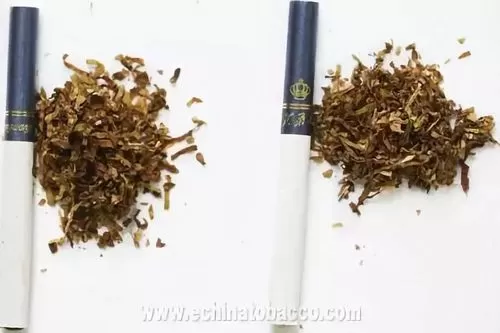 芙蓉王烟丝真假对比
