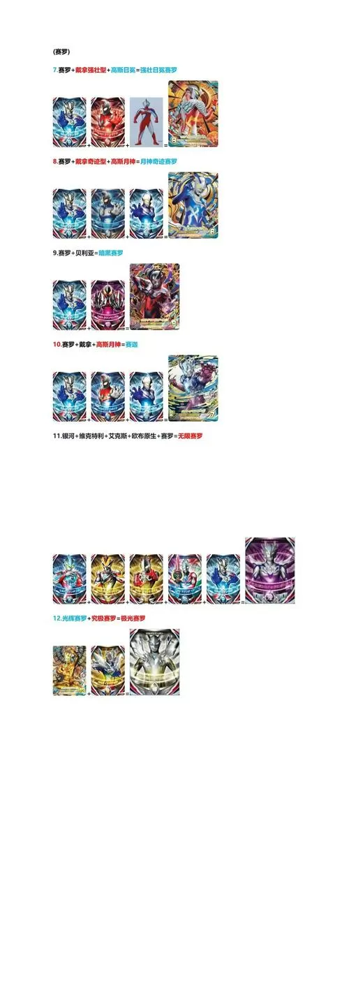 奥特曼融合公式