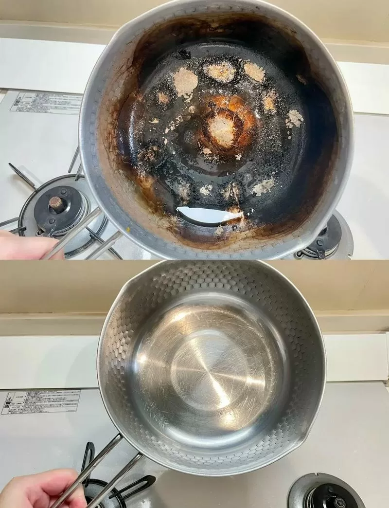 不锈钢锅被烧干变黑还能用吗